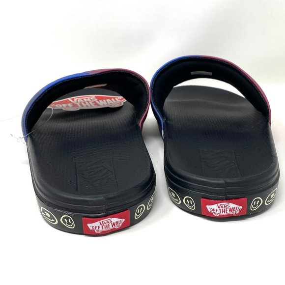 🔥HOT SALE🔥VANS Women's Size VN0A5HF59CD La Costa Sliders Black Blue Red Sandal - Picture 9 of 12